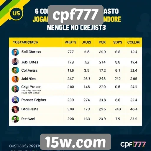 Estatísticas de jogadores ativos no cpf777